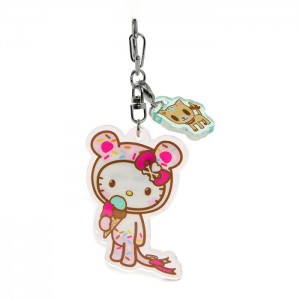 Hello Kitty Hello Kitty x Tokidoki Keychain and Zipper Pull Duo (Kawaii Carnival) Pink | USA_HK90373