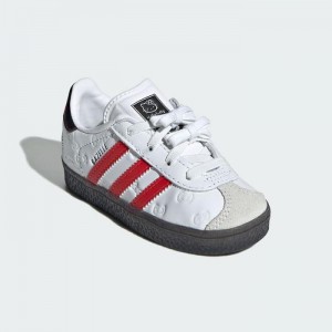 Hello Kitty Hello Kitty x adidas Gazelle Sneaker (Toddler) Red Black | USA_HK79313
