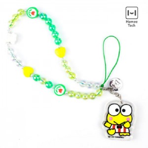 Hello Kitty Keroppi Beaded Charm Mobile Phone Wrist Strap Multicolor | USA_HK87615