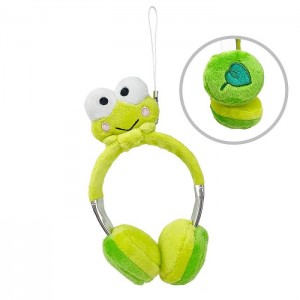 Hello Kitty Keroppi Plush Headphones Bag Charm Green | USA_HK82667