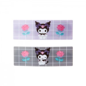 Hello Kitty Kuromi 2-Piece Hair Clip Set Purple / Grey | USA_HK49636