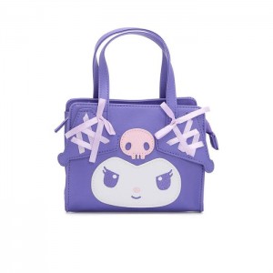 Hello Kitty Kuromi 2-Way Mini Purple Handbag (Dainty Doll Series) Purple | USA_HK37159