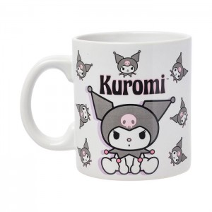 Hello Kitty Kuromi All-Over Print Ceramic Mug (Poses) Grey | USA_HK25330