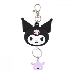 Hello Kitty Kuromi Bestie Face Badge Reel Purple / Black | USA_HK97421