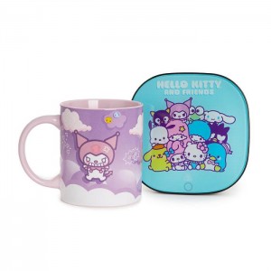 Hello Kitty Kuromi Coffee Mug Warmer Set Purple | USA_HK42366