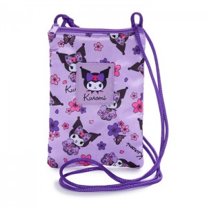Hello Kitty Kuromi Crossbody Phone Bag (Spring Kimono Series) Purple | USA_HK81526