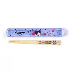Hello Kitty Kuromi Everyday Chopsticks & Case Purple / Yellow | USA_HK58347