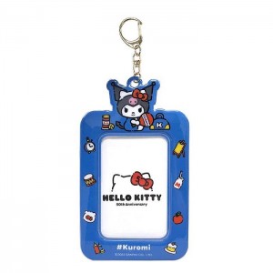 Hello Kitty Kuromi ID Badge Holder (Hello, Everyone! Series) Blue | USA_HK80532