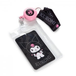 Hello Kitty Kuromi ID Badge Holder (Kuromify Print Series) Black | USA_HK17202