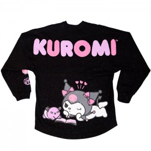 Hello Kitty Kuromi JapanLA Glitter Spirit Jersey Black | USA_HK74947