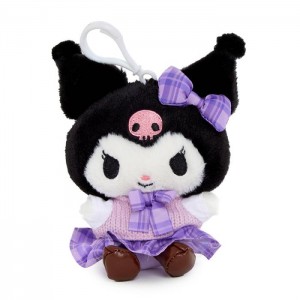Hello Kitty Kuromi Mascot Clip (Uniform Series) Purple / Black | USA_HK61590
