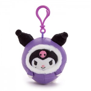 Hello Kitty Kuromi Mascot Clip (Winter Puffer Series) Purple | USA_HK46110