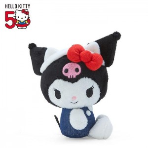 Hello Kitty Kuromi Mascot Keychain Plush (Hello, Everyone! Series) Blue / Black | USA_HK59915