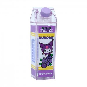 Hello Kitty Kuromi Milk Carton Water Bottle (Blueberry) Purple | USA_HK30858