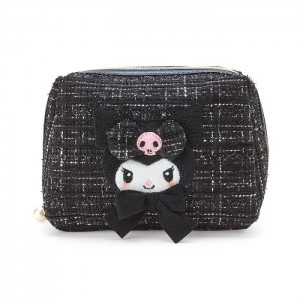 Hello Kitty Kuromi Mini Zipper (Winter Tweed Series) Black | USA_HK11949