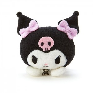 Hello Kitty Kuromi Plush Hair Clip White / Black | USA_HK12617