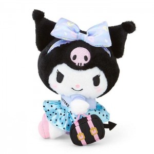 Hello Kitty Kuromi Plush Mascot Keychain (Day at the Funfair Series) Blue / Black | USA_HK38275