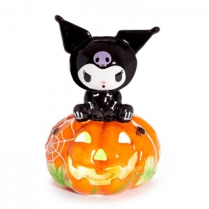 Hello Kitty Kuromi Skeleton Ceramic Tealight Holder Black / Orange | USA_HK35533