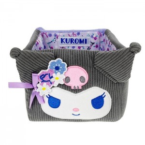 Hello Kitty Kuromi & Baku Mini Storage Bin (Charming Florals Series) Purple | USA_HK99097