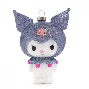 Hello Kitty Kuromi x Kat + Annie Glass Ornament Grey | USA_HK23771