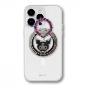 Hello Kitty Kuromi x Sonix Rhinestone Magnetic Ring Black | USA_HK39239