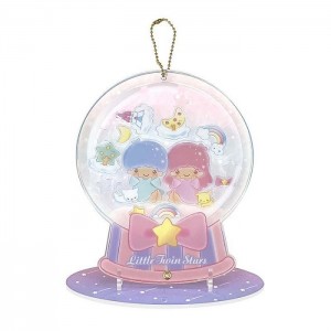 Hello Kitty LittleTwinStars Acrylic Keychain and Stand (Furry Friends Series) Pink | USA_HK33452