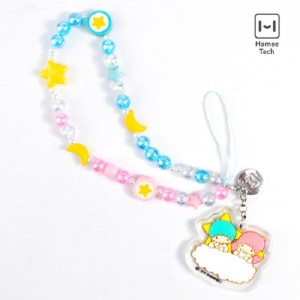Hello Kitty LittleTwinStars Beaded Charm Mobile Phone Wrist Strap Blue / Pink | USA_HK97601