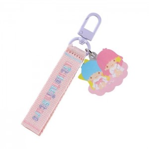Hello Kitty LittleTwinStars Logo Keychain (Sanrio Character Award Series) Pink | USA_HK25054