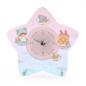Hello Kitty LittleTwinStars Standing Clock (Fluffy Cloud Series) Pink / Blue | USA_HK39141