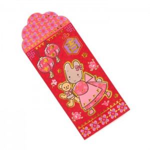 Hello Kitty Marron Cream 8-pc Vertical Enclosure Envelopes (Red) Red | USA_HK36677