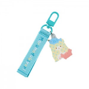 Hello Kitty Marumofubiyori Logo Keychain (Sanrio Character Award Series) Blue | USA_HK13432