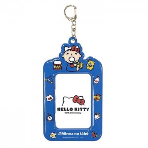 Hello Kitty Minna No Tabo ID Badge Holder (Hello, Everyone! Series) Blue | USA_HK62603