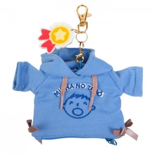 Hello Kitty Minna No Tabo Plush Mini Zipper (Cozy Hoodie Series) Blue | USA_HK47711