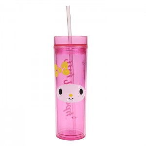 Hello Kitty My Melody 16oz Acrylic Travel Tumbler Pink | USA_HK43259