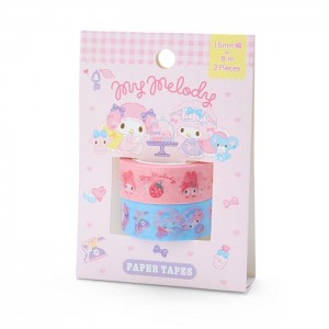 Hello Kitty My Melody 2-Piece Washi Tape Set Pink | USA_HK39738