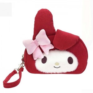 Hello Kitty My Melody 2-Way Wristlet (Classic Corduroy Series) Red | USA_HK73766