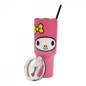 Hello Kitty My Melody 40oz Stainless Steel Travel Tumbler Pink | USA_HK17468
