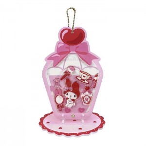 Hello Kitty My Melody Acrylic Keychain and Stand (Classic Corduroy Series) Pink | USA_HK54698