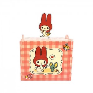 Hello Kitty My Melody Acrylic Storage Case (Red Classic Gingham Series) Orange | USA_HK61841