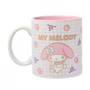 Hello Kitty My Melody All-Over Print Ceramic Mug (Sweet Things) Pink | USA_HK82349