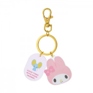 Hello Kitty My Melody Besties Keychain Pink | USA_HK45719