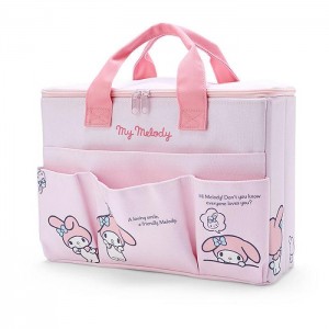 Hello Kitty My Melody Canvas Covered Storage Box Pink | USA_HK75766
