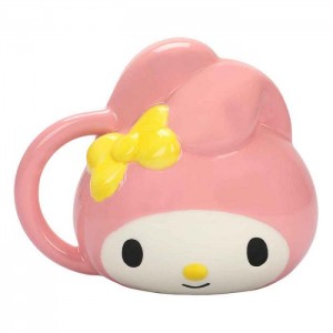 Hello Kitty My Melody Face Sculpted Mug Pink | USA_HK25612