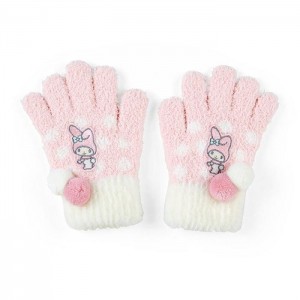 Hello Kitty My Melody Kids Cozy Gloves Pink / White | USA_HK12215