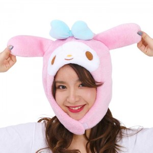 Hello Kitty My Melody Kigurumi Hat Pink | USA_HK94388