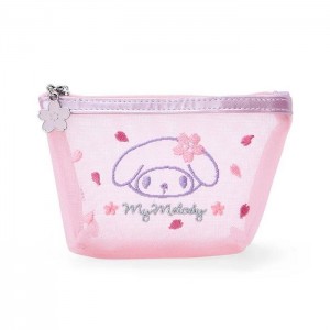 Hello Kitty My Melody Mesh Zipper (Pink Sakura Series) Pink | USA_HK77716