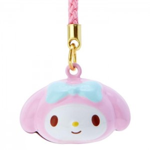 Hello Kitty My Melody Mini Mascot Bell Charm Pink | USA_HK28631
