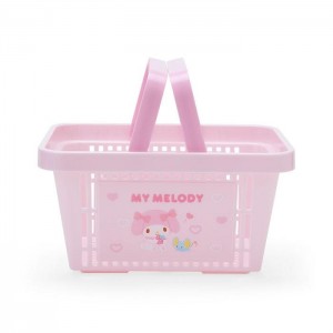 Hello Kitty My Melody Mini Shopping Storage Basket Pink | USA_HK55540