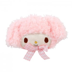Hello Kitty My Melody Plush Hair Clip (Gingham Bow) Pink | USA_HK81453
