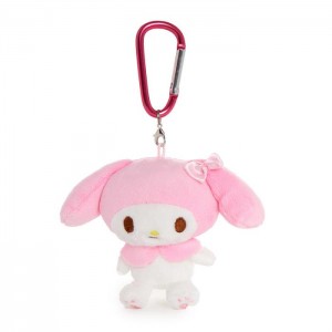 Hello Kitty My Melody Plush Mascot Carabiner Pink | USA_HK71265